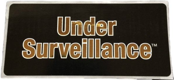 Under Surveillance Sticker
