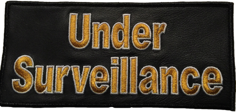 Under Surveillance Small Leather Patch